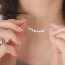 Crystals Bar Necklace Lureme