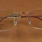 Hingeless Rimless Titanium Eye Glasses B-148 Gold Eyewear