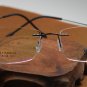 Hingeless Rimless Titanium Eye Glasses B-148 Black Eyewear