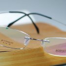 Hingeless Rimless Titanium Eye Glasses B-136 Gun eyewear