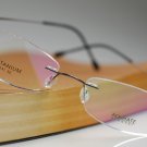 Hingeless Rimless Titanium Eye Glasses B-141 Gun Eyewear