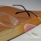 Hingeless Rimless Titanium Eye Glasses B-141 Gold Eyewear