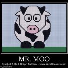 Mr. Moo - Afghan Crochet Graph Pattern Chart