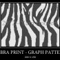 Zebra Animal Print Stripes - Afghan Crochet Graph Pattern Chart