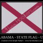 Alabama - State Flag - USA - Afghan Crochet Graph Pattern Chart