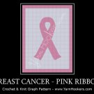 Breast Cancer Pink Ribbon - Afghan Crochet Graph Pattern Chart