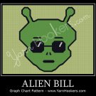 Alien Bill - Afghan Crochet Graph Pattern Chart