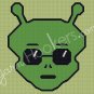Alien Bill - Afghan Crochet Graph Pattern Chart