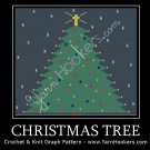 Christmas Tree -  Afghan Crochet Graph Pattern Chart