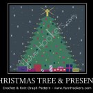 Christmas Tree with Presents-  Afghan Crochet Graph Pattern Chart