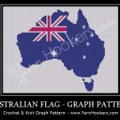 Australian Shape National Flag - Afghan Crochet Graph Pattern Chart