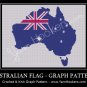 Australian Shape National Flag - Afghan Crochet Graph Pattern Chart
