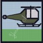 Double Cab Helicopter - Afghan Crochet Graph Pattern Chart