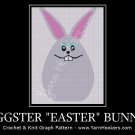 Eggster "Easter" Bunny - Afghan Crochet Graph Pattern Chart
