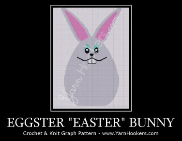 Eggster "Easter" Bunny - Afghan Crochet Graph Pattern Chart