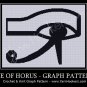 Egyptian Eye of Horus - Afghan Crochet Graph Pattern Chart
