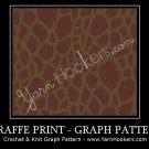 Giraffe Animal Print - Afghan Crochet Graph Pattern Chart