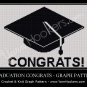 Graduation Congrats - Afghan Crochet Graph Pattern Chart