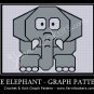 Grey Elephant - Afghan Crochet Graph Pattern Chart