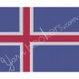 Iceland National Flag - Afghan Crochet Graph Pattern Chart