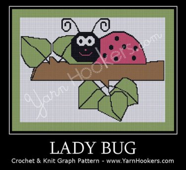Lady Bug - Afghan Crochet Graph Pattern Chart