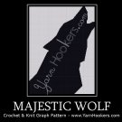 Majestic Wolf - Afghan Crochet Graph Pattern Chart