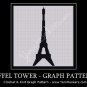 Paris Eiffel Tower - Afghan Crochet Graph Pattern Chart