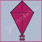 Pink Kite with Bows - Afghan Crochet Graph Pattern Chart