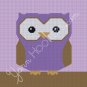 Purple Owl - Afghan Crochet Graph Pattern Chart