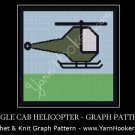Single Cab Helicopter - Afghan Crochet Graph Pattern Chart