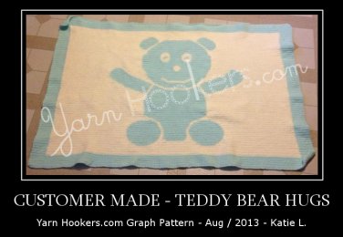 Teddy Bear Hugs - Afghan Crochet Graph Pattern Chart