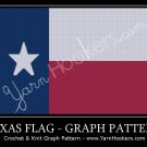 Texas State Flag - Afghan Crochet Graph Pattern Chart