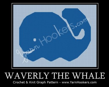 Waverly the Whale - Afghan Crochet Graph Pattern Chart