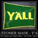 Y'ALL - Afghan Crochet Graph Pattern Chart