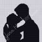 True Love's First Kiss Silhouette - Afghan Crochet Graph Pattern Chart