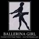Ballerina Girl - Afghan Crochet Graph Pattern Chart