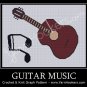 Guitar Music - Afghan Crochet Graph Pattern Chart