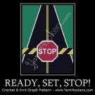 Ready, Set, STOP! - Afghan Crochet Graph Pattern Chart