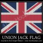 Union Jack - British Flag - UK National Flag -Afghan Crochet Graph Pattern Chart