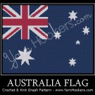 Australia National Flag - Afghan Crochet Graph Pattern Chart