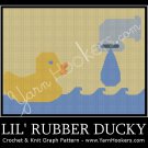Lil' Rubber Ducky - Afghan Crochet Graph Pattern Chart
