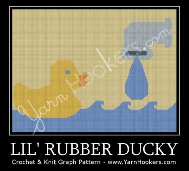 Lil' Rubber Ducky - Afghan Crochet Graph Pattern Chart