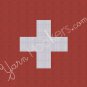 Switzerland (Swiss) National Flag - Afghan Crochet Graph Pattern Chart