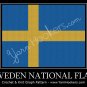Sweden National Flag - Afghan Crochet Graph Pattern Chart