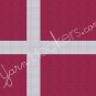 Denmark National Flag - Afghan Crochet Graph Pattern Chart