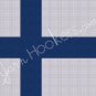 Finland National Flag - Afghan Crochet Graph Pattern Chart