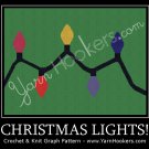 Christmas Lights - Afghan Crochet Graph Pattern Chart