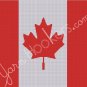Canadian National Flag - Afghan Crochet Graph Pattern Chart