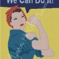 We Can Do It - 1943 - World War II - Propaganda Poster - Women's Rights Afghan