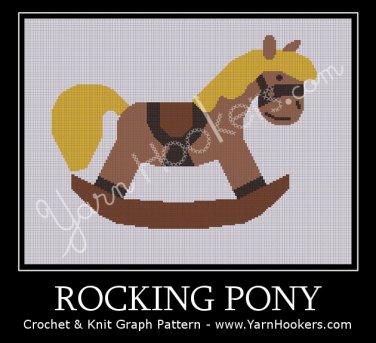 Rocking Pony - Afghan Crochet Graph Pattern Chart